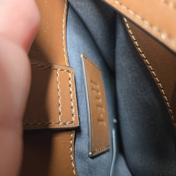 J. Jill Harper Brown Leather Cellphone Crossbody With Keychain Attachment - Picture 5 of 5